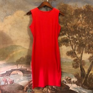 Red Hot Susana Monaco fitted dress, size small